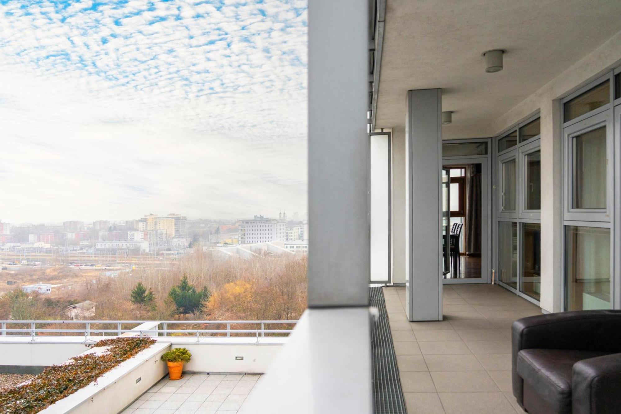 Apartament Old Money Tower Panoramiczny Widok Z 8 Pietra Garaz Arkadia Westfield Metro Gdanska Warszawa